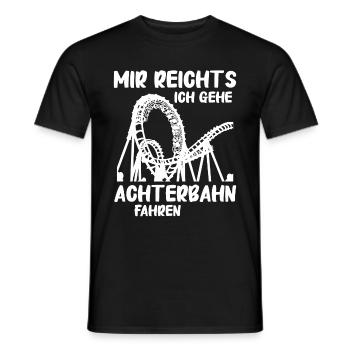 Achterbahn Freizeitpark Roller Coaster - Männer T-Shirt - Schwarz - Vorne - AI Model Male 178 light (178cm)
