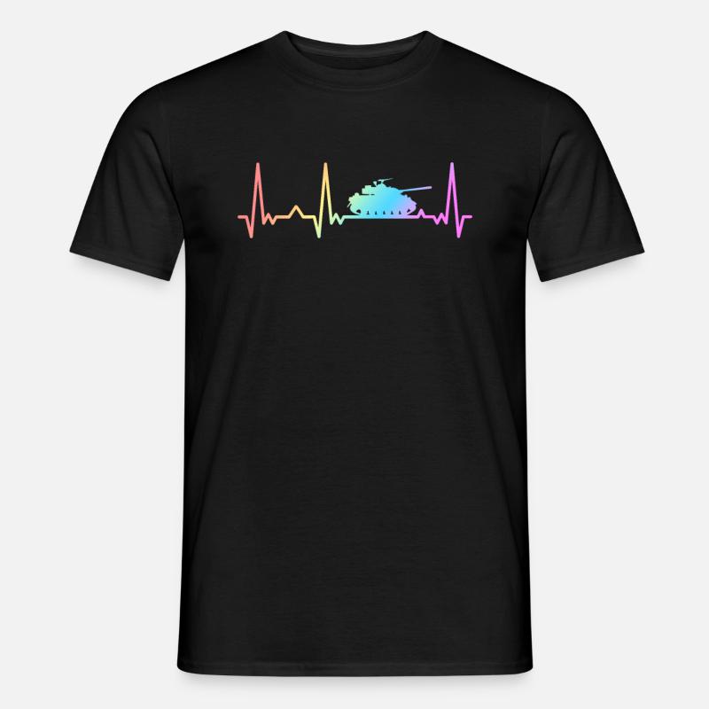 Panzer Kampfpanzer Panzerkampfwagen Panzerfahrer - Männer T-Shirt - Schwarz