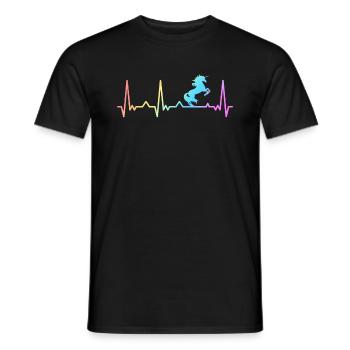 Unicorn Unicorns Mythical Creatures Mystical - Men's T-Shirt - black - Front - AI Model Male 178 light (178cm)