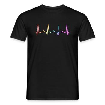 Darts Darts Darts Player Darts - Men's T-Shirt - black - Front - AI Model Male 178 light (178cm)