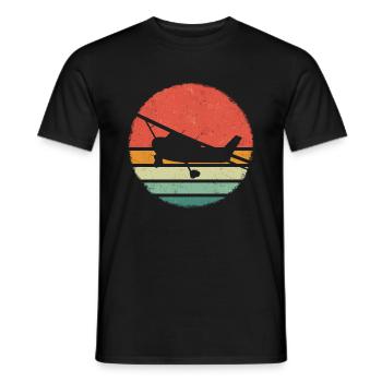 Flugzeug Planespotter Pilot Piloten Flugzeuge - Männer T-Shirt - Schwarz - Vorne - AI Model Male 178 light (178cm)