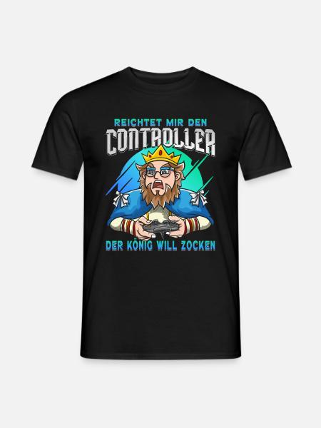 Gaming Spruch Zocker Spruch - Männer T-Shirt - Schwarz