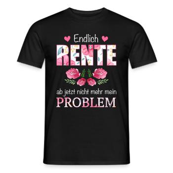 Ruhestand Rentner Rente Pension Renteneintritt - Männer T-Shirt - Schwarz - Vorne - AI Model Male 178 light (178cm)