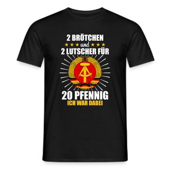 Ostdeutschland Osten Ossi DDR Heimat Ostblock - Männer T-Shirt - Schwarz - Vorne - AI Model Male 178 light (178cm)