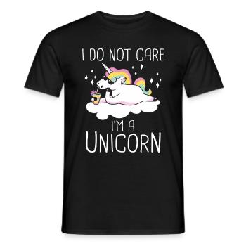 Licorne Licornes Conte de fées Magique - T-shirt homme - noir - Devant - AI Model Male 178 light (178cm)