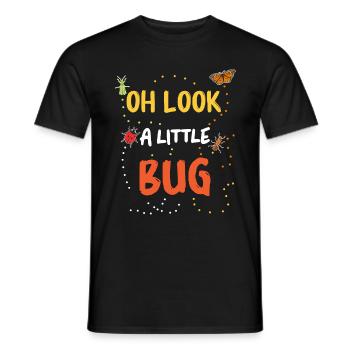 Insect Entomologist Biology - Men's T-Shirt - black - Front - AI Model Male 178 light (178cm)