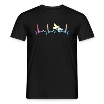 Libelle Libellen Insekten Natur - Männer T-Shirt - Schwarz - Vorne - AI Model Male 178 light (178cm)