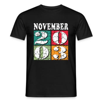 november 2003 anniversary november 2003 november - Men's T-Shirt - black - Front - AI Model Male 178 light (178cm)
