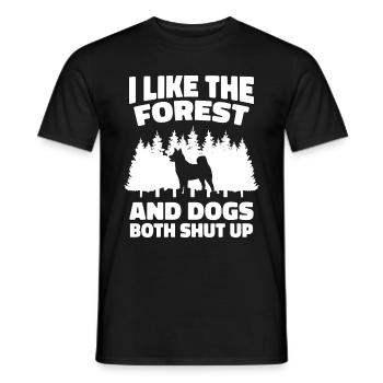 Dog Dogs Pet Funny Dog Owner - Men's T-Shirt - black - Front - AI Model Male 178 light (178cm)