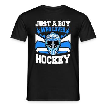 Eishockey Hockey Sport - Männer T-Shirt - Schwarz - Vorne - AI Model Male 178 light (178cm)