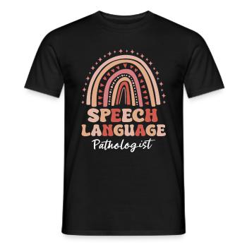 Speech Therapist Speech Therapy Speech Therapy - Men's T-Shirt - black - Front - AI Model Male 178 light (178cm)