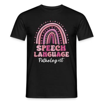 Speech Therapist Speech Therapy Speech Therapy - Men's T-Shirt - black - Front - AI Model Male 178 light (178cm)