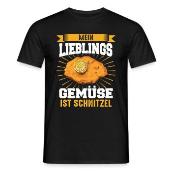 Wiener Schnitzel Plätzli Österreich Essen - Männer T-Shirt - Schwarz - Vorne - AI Model Male 178 light (178cm)
