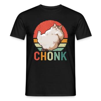 Chat, Amoureux Des Chats, Propriétaire De Chat, Chaton - T-shirt homme - noir - Devant - AI Model Male 178 light (178cm)
