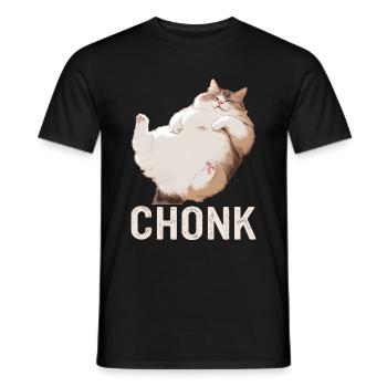 Chat, Amoureux Des Chats, Propriétaire De Chat, Chaton - T-shirt homme - noir - Devant - AI Model Male 178 light (178cm)