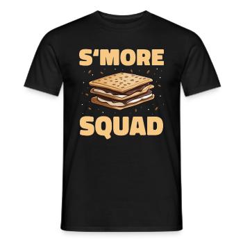 S'more Camping Smores Marshmallow Süßigkeiten - Männer T-Shirt - Schwarz - Vorne - AI Model Male 178 light (178cm)