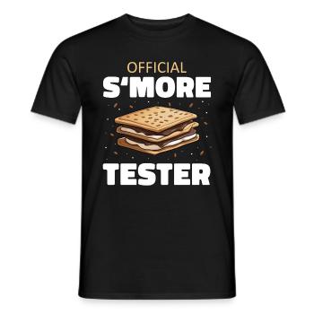 S'more Camping Smores Marshmallow Süßigkeiten - Männer T-Shirt - Schwarz - Vorne - AI Model Male 178 light (178cm)