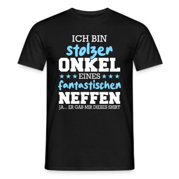 Onkel Patenonkel Familie Großonkel - Männer T-Shirt - Schwarz - Vorne - AI Model Male 178 light (178cm)