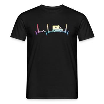 Paramedic Paramedic - Men's T-Shirt - black - Front - AI Model Male 178 light (178cm)