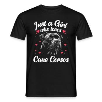 Cane Corso Chien - T-shirt homme - noir - Devant - AI Model Male 178 light (178cm)