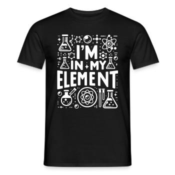 Chemiker Chemie Wissenschaft Atom Molecule - Männer T-Shirt - Schwarz - Vorne - AI Model Male 178 light (178cm)