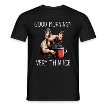 Dog Dogs Pet Funny Dog Owner - Men's T-Shirt - black - Front - AI Model Male 178 light (178cm)