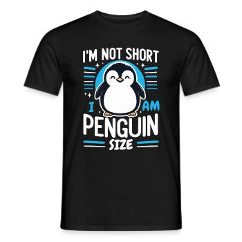 Pinguin Pinguine Tier - Männer T-Shirt - Schwarz - Vorne - AI Model Male 178 light (178cm)
