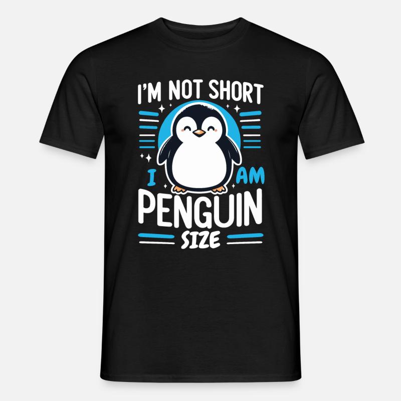 Pinguin Pinguine Tier - Männer T-Shirt - Schwarz