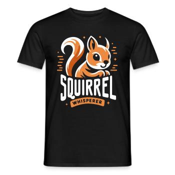 Squirrel, Animal, Rodent - Men's T-Shirt - black - Front - AI Model Male 178 light (178cm)