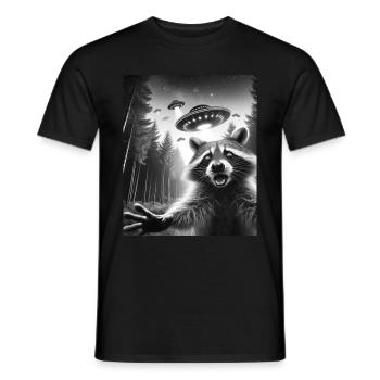 Alien UFO Aliens Außerirdischer - Männer T-Shirt - Schwarz - Vorne - AI Model Male 178 light (178cm)