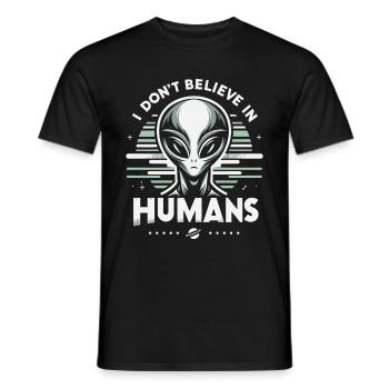Alien UFO Aliens Außerirdischer - T-shirt homme - noir - Devant - AI Model Male 178 light (178cm)