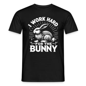Lapin, Lapin, Animal, Animal De Compagnie, Lapins - T-shirt homme - noir - Devant - AI Model Male 178 light (178cm)