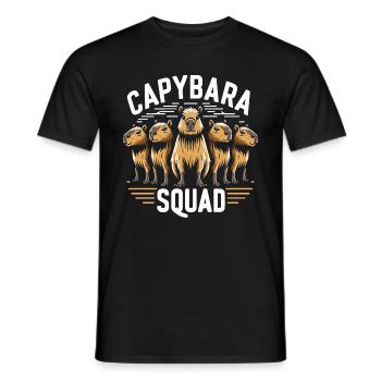 Capybara Capybara Rongeur Animal - T-shirt homme - noir - Devant - AI Model Male 178 light (178cm)
