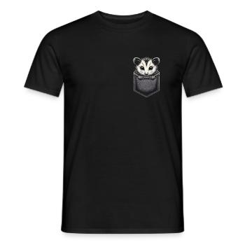 Opossum Possum Animal - Men's T-Shirt - black - Front - AI Model Male 178 light (178cm)