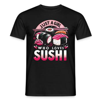 Sushi Japanisches Essen Maki Sushi Kawaii - Männer T-Shirt - Schwarz - Vorne - AI Model Male 178 light (178cm)