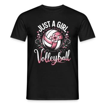 Volleyball Player Beach Volleyball Volleyball Player S - Men's T-Shirt - black - Front - AI Model Male 178 light (178cm)