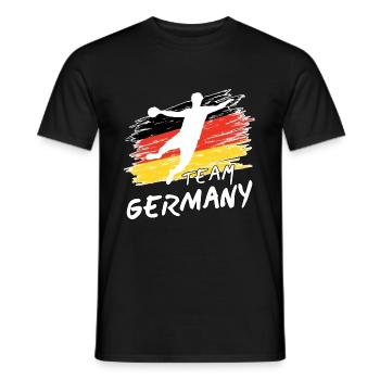 Team Germany Handball - Männer T-Shirt - Schwarz - Vorne - AI Model Male 178 light (178cm)