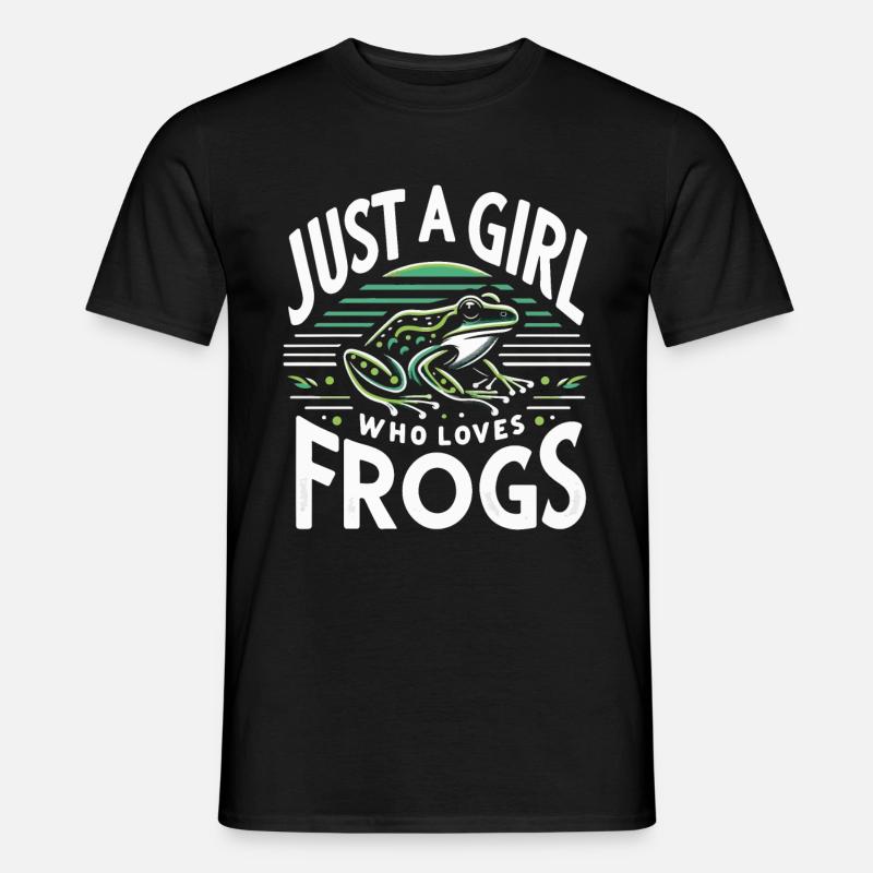 Frosch Kröte - Männer T-Shirt - Schwarz