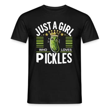 Cucumber, Pickle, Pickle, Food Dill - Men's T-Shirt - black - Front - AI Model Male 178 light (178cm)