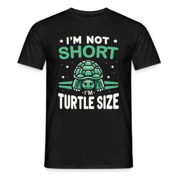 Tortue Tortue De Mer Tortue Animal - T-shirt homme - noir - Devant - AI Model Male 178 light (178cm)