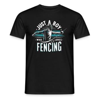 Escrimeur - T-shirt homme - noir - Devant - AI Model Male 178 light (178cm)