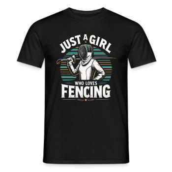 Escrimeur - T-shirt homme - noir - Devant - AI Model Male 178 light (178cm)