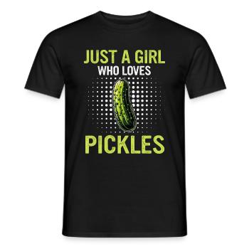 Cucumber, Pickle, Pickle, Food Dill - Men's T-Shirt - black - Front - AI Model Male 178 light (178cm)