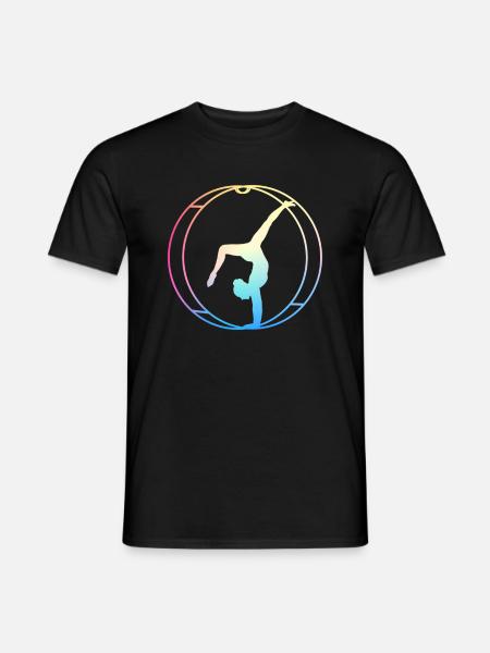 Rhönrad Turnen Gymnastik Rhönräder Wheel - Männer T-Shirt - Schwarz