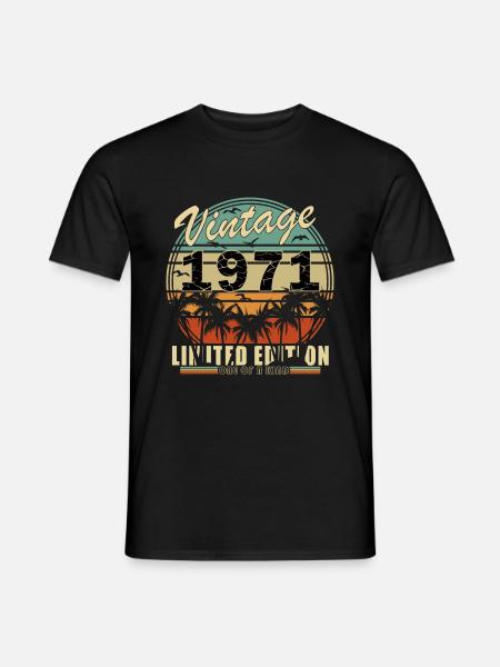1971 - Fantastic since 1971 - Born 1971 - Men's T-Shirt - black