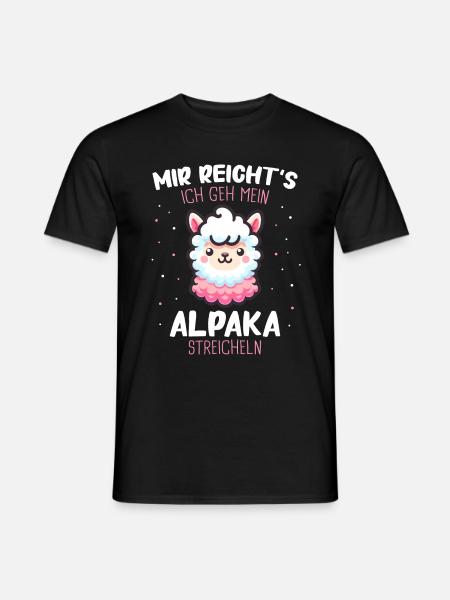 Alpaca Llama Alpacas Animal - Men's T-Shirt - black