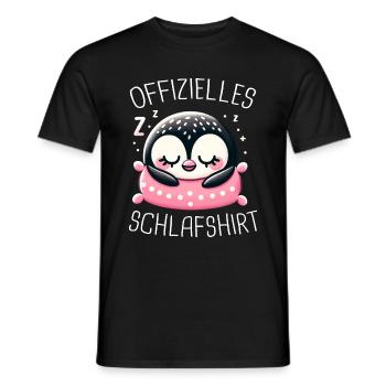 Pinguin Zwergpinguine Kaiserpinguin - Männer T-Shirt - Schwarz - Vorne - AI Model Male 178 light (178cm)