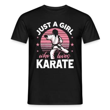 Karaté Karaté Combattant Arts martiaux - T-shirt homme - noir - Devant - AI Model Male 178 light (178cm)