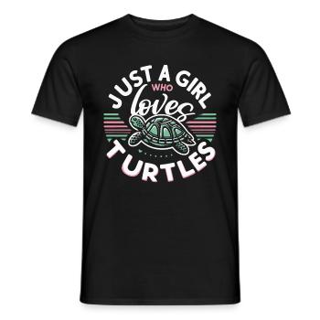 Tortue Tortue De Mer Tortue Animal - T-shirt homme - noir - Devant - AI Model Male 178 light (178cm)