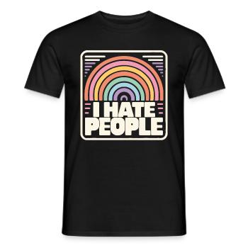 Lustig Sarkasmus sarkastischer Humor Ironie - Männer T-Shirt - Schwarz - Vorne - AI Model Male 178 light (178cm)
